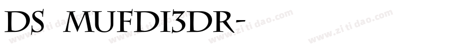 DS Mufdi3DR字体转换